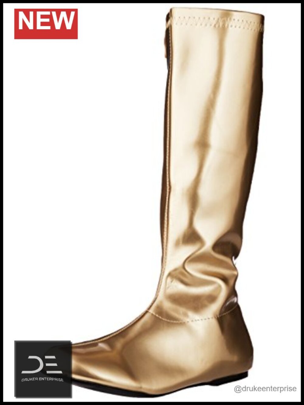 Knee-High Cosplay Boots Women's PU Halloween Costume Boots Zip Closure